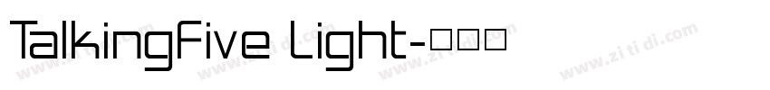TalkingFive Light字体转换